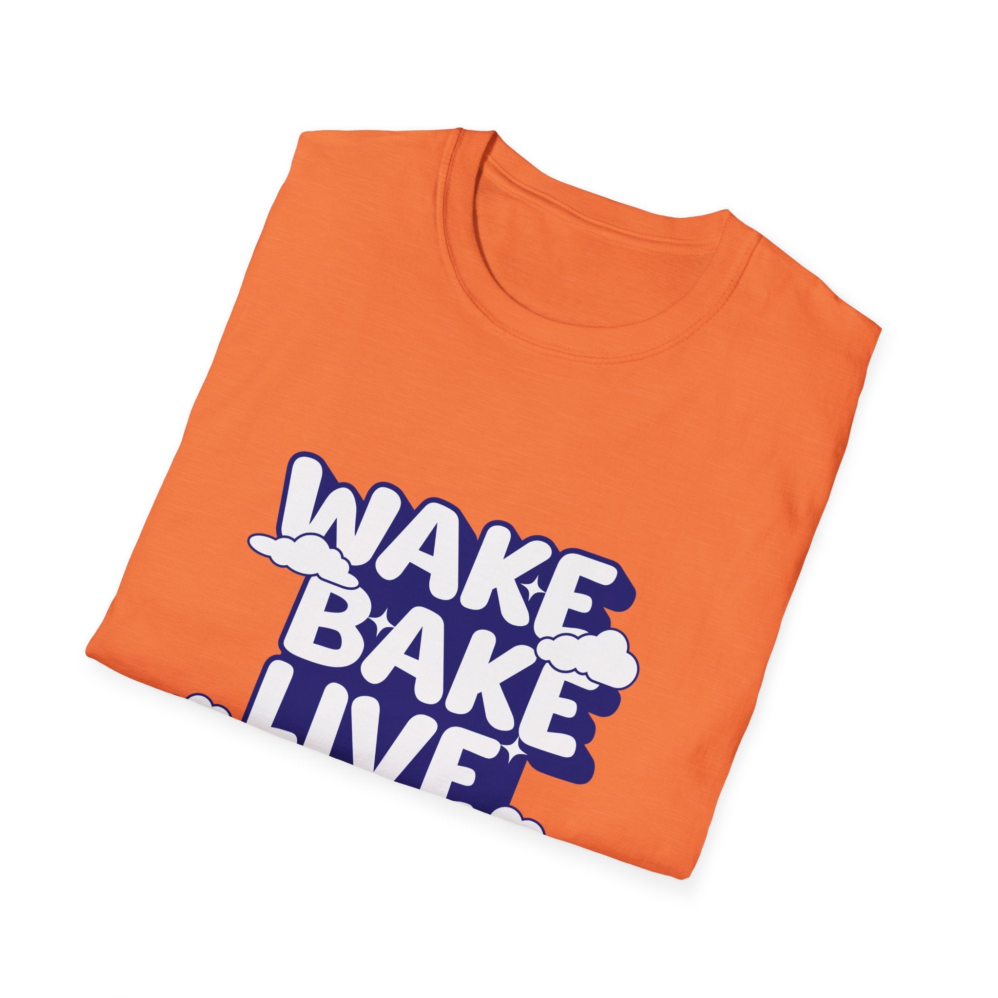 Wake Bake Live Repeat - Unisex T-Shirt (Front) - Damned Threads
